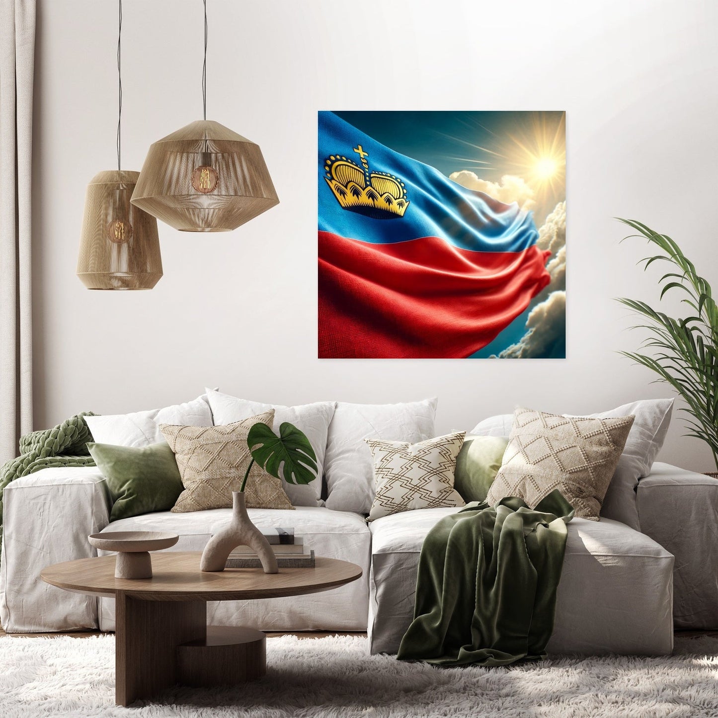 Liechtenstein Skyline Canvas