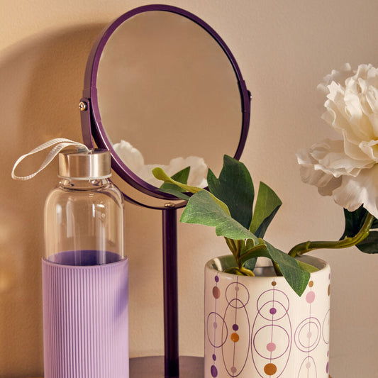 Purple Swivel Mirror