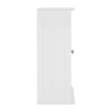 Shutter White Wood 2 Door Wall Cabinet