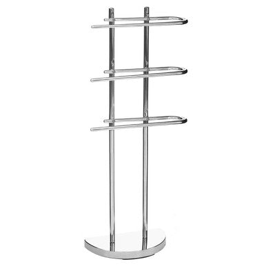 Chrome Finish Three Arm Towel Stand