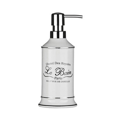 Le Bain White Ceramic Lotion Dispenser