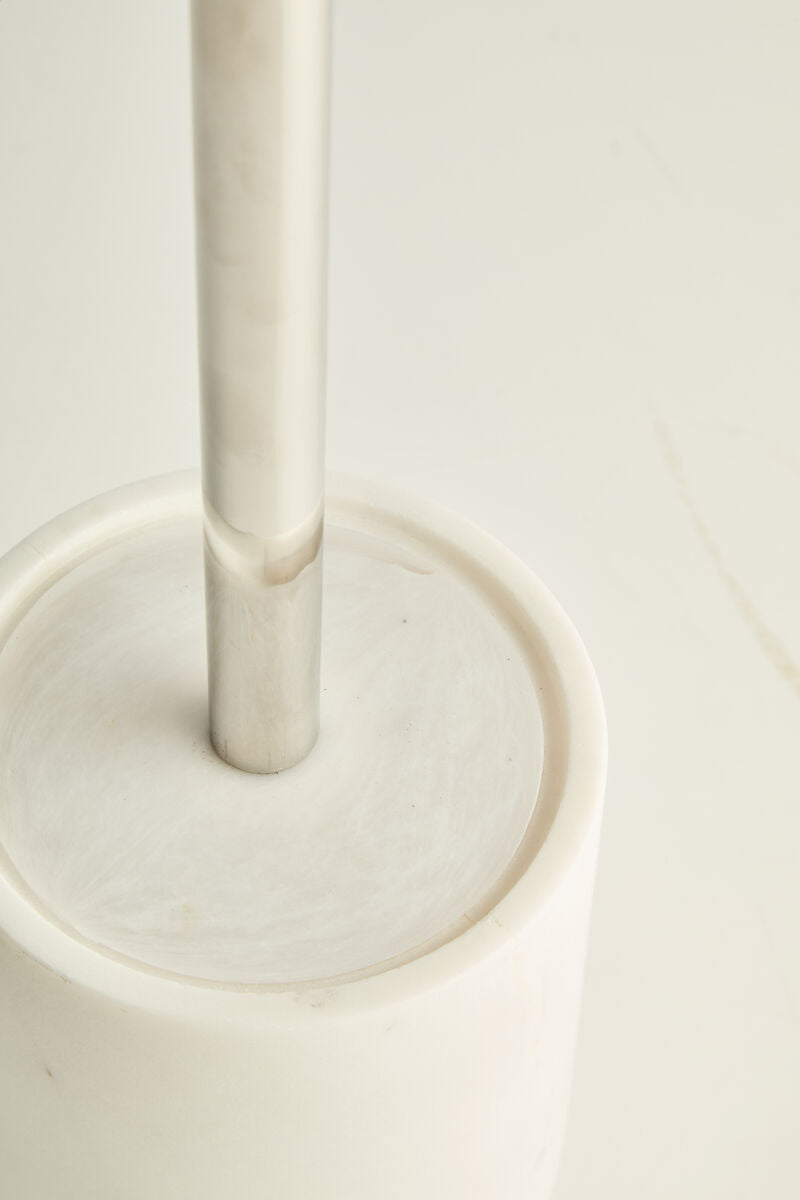 Off White Marble Toilet Brush | Abaska