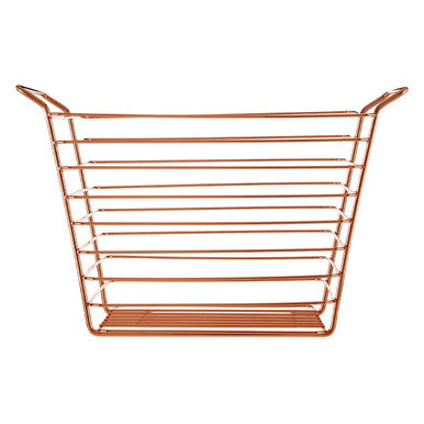 Shine Large Gold Finish Wire Basket