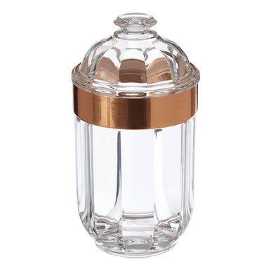 Medium Rose Gold Acrylic Storage Jar | Guan
