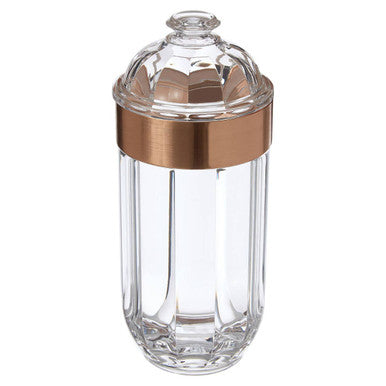 Large Rose Gold Acrylic Storage Jar