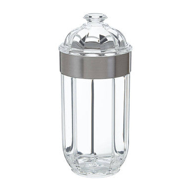 Large Silver Acrylic Storage Jar