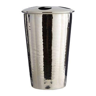 Hammered Bathroom Nickel Finish Toothbrush Holder