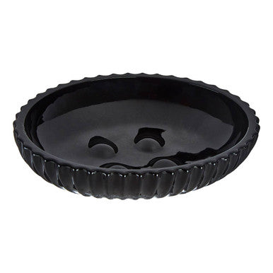 Ticino Brittany Black Glass Soap Dish