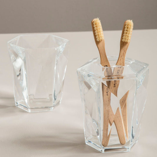 Dow Clear Acrylic Toothbrush Holder