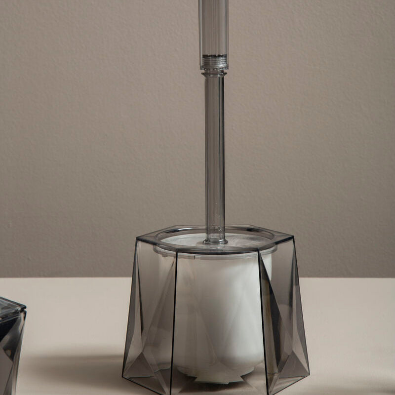 Dow Grey Acrylic Toilet Brush Holder