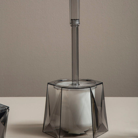 Dow Grey Acrylic Toilet Brush Holder
