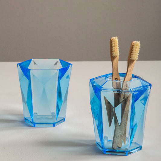 Dow Blue Acrylic Toothbrush Holder