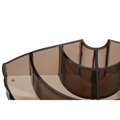 Semi Round Black Cosmetic Organiser | Beauty