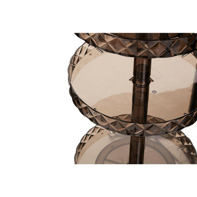 Beauty Three Tier Revolving Black Cosmetic Organiser