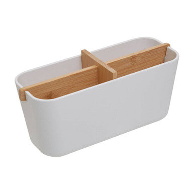 White 4 Section Organiser | Canyon