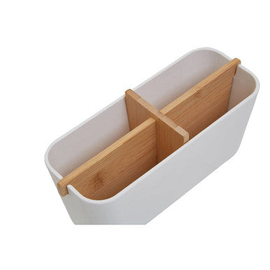 White 4 Section Organiser | Canyon