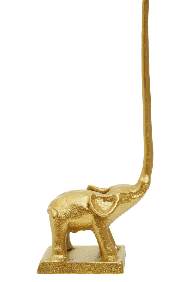 Fauna Gold Finish Elephant Toilet Roll Holder With Square Base