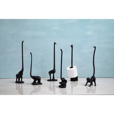 Black Finish Monkey Toilet Roll Holder | Fauna