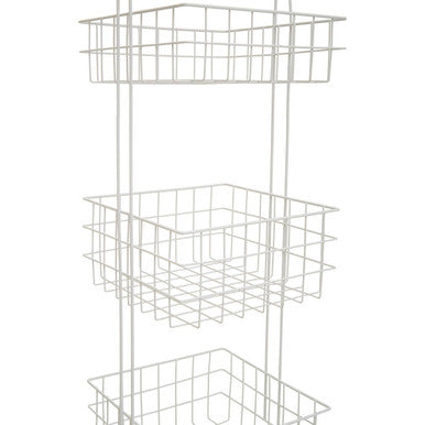 Three Tier White Storage Caddy | Kirby