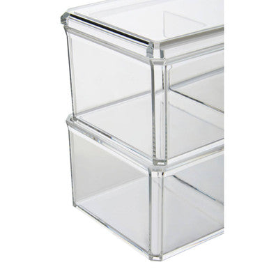 Romm Six Compartment Clear Plastic Cosmetics Organiser