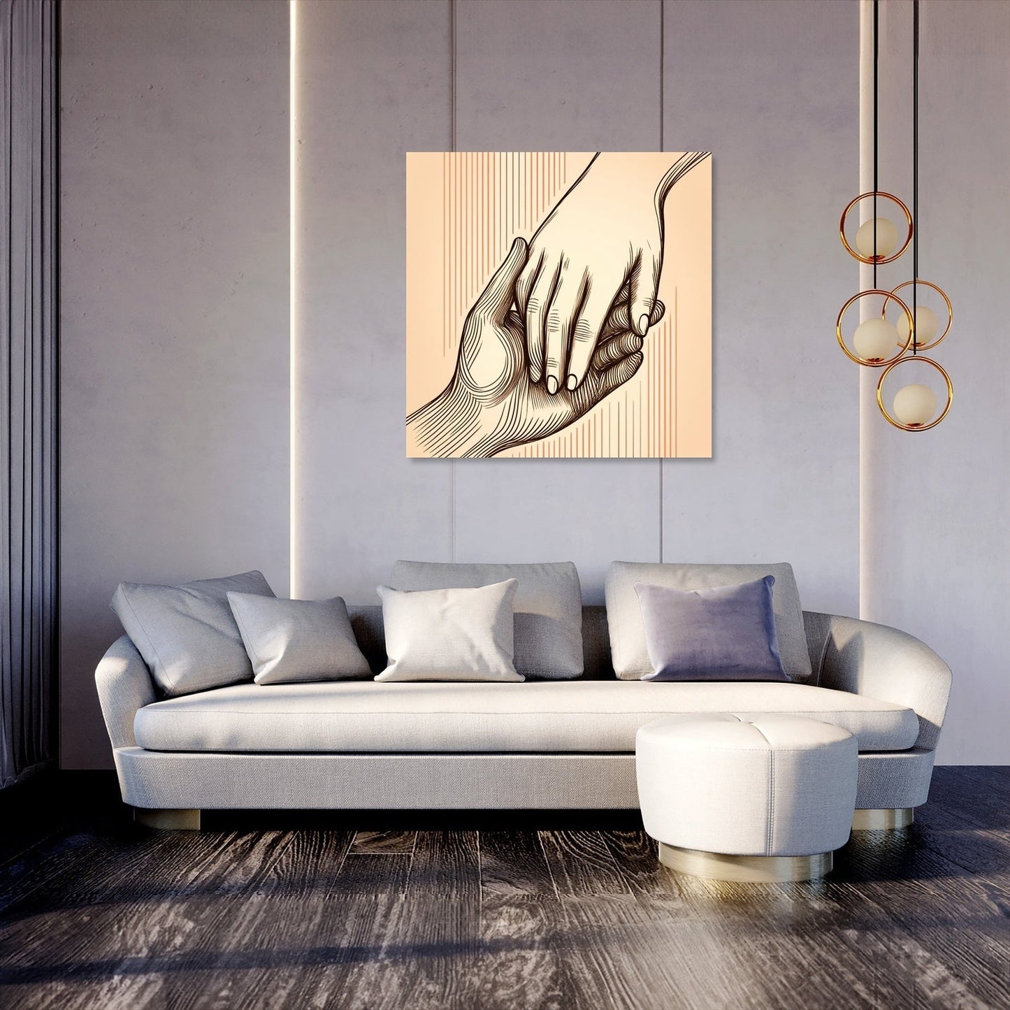 Connected Hands Canvas