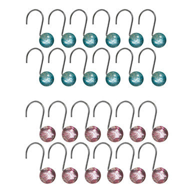 Hot Pink Resin Shower Curtain Hooks | Shower Hooks