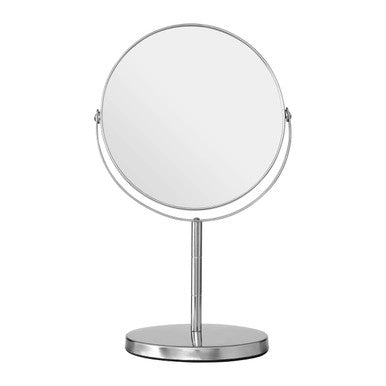 Marisha Silver Effect Metal Swivel Table Mirror