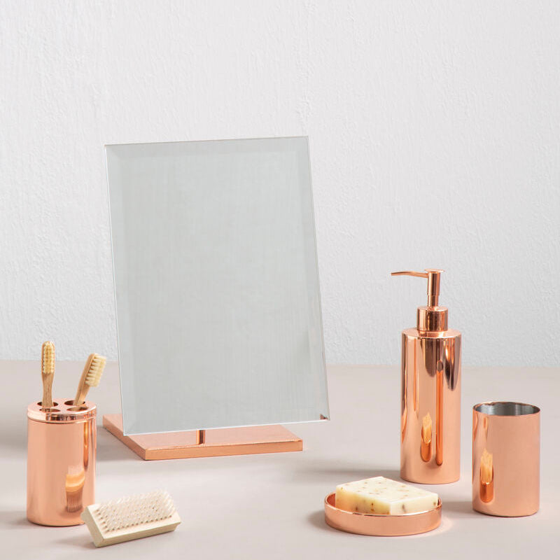 Clara Rose Gold Table Mirror