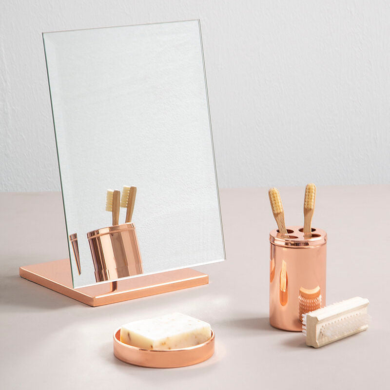 Clara Rose Gold Table Mirror