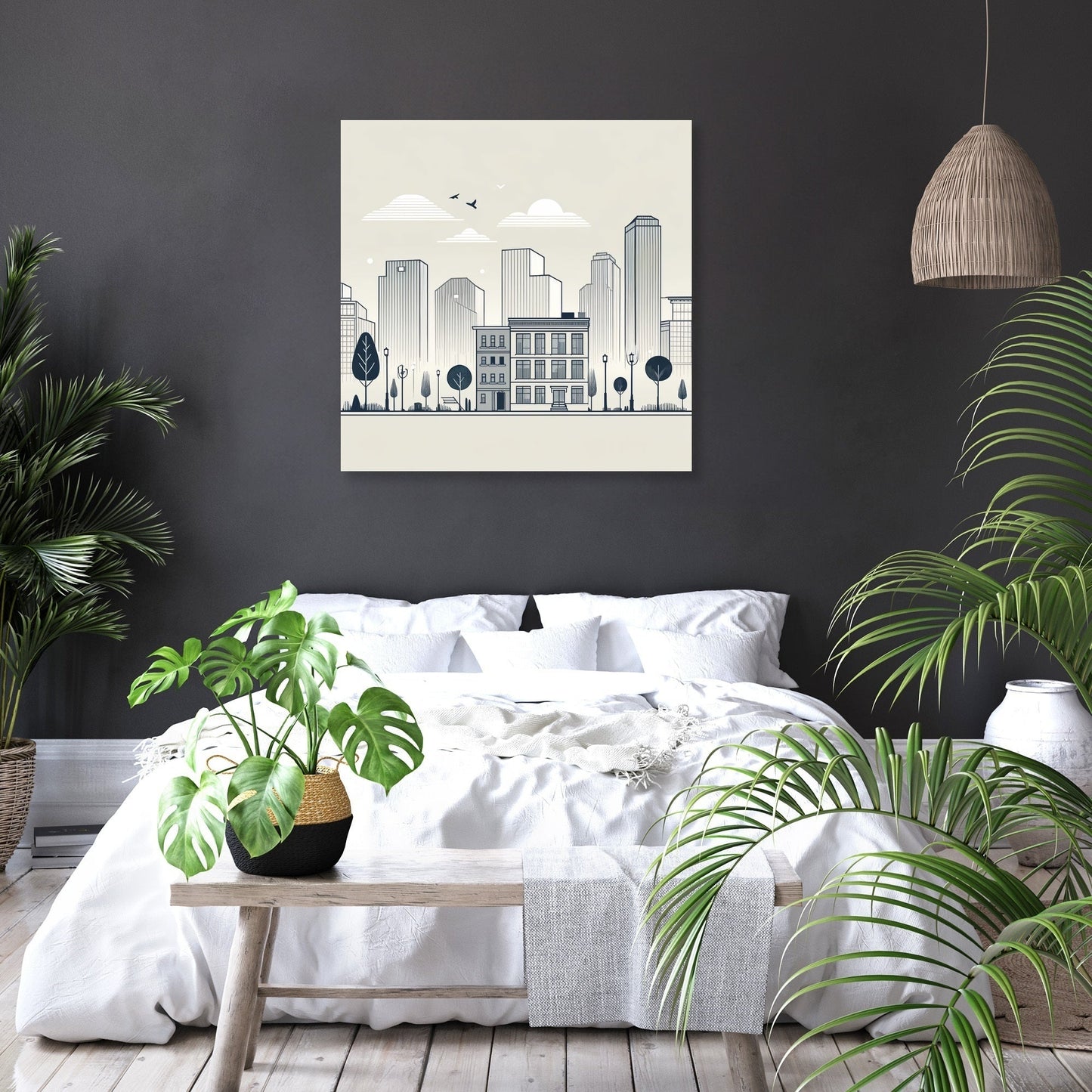 Dusk City Elegance Canvas