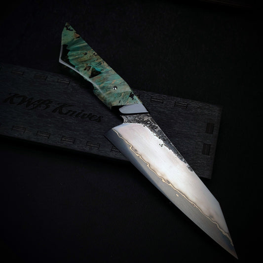 160mm Stainless San-Mai Utility Knife | Handmade Kitchen Knives