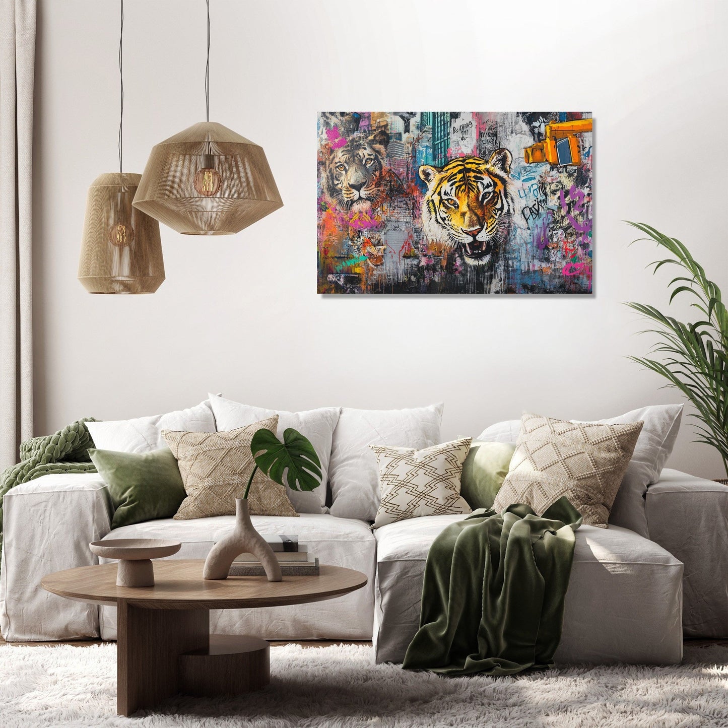 Urban Jungle Animals Canvas
