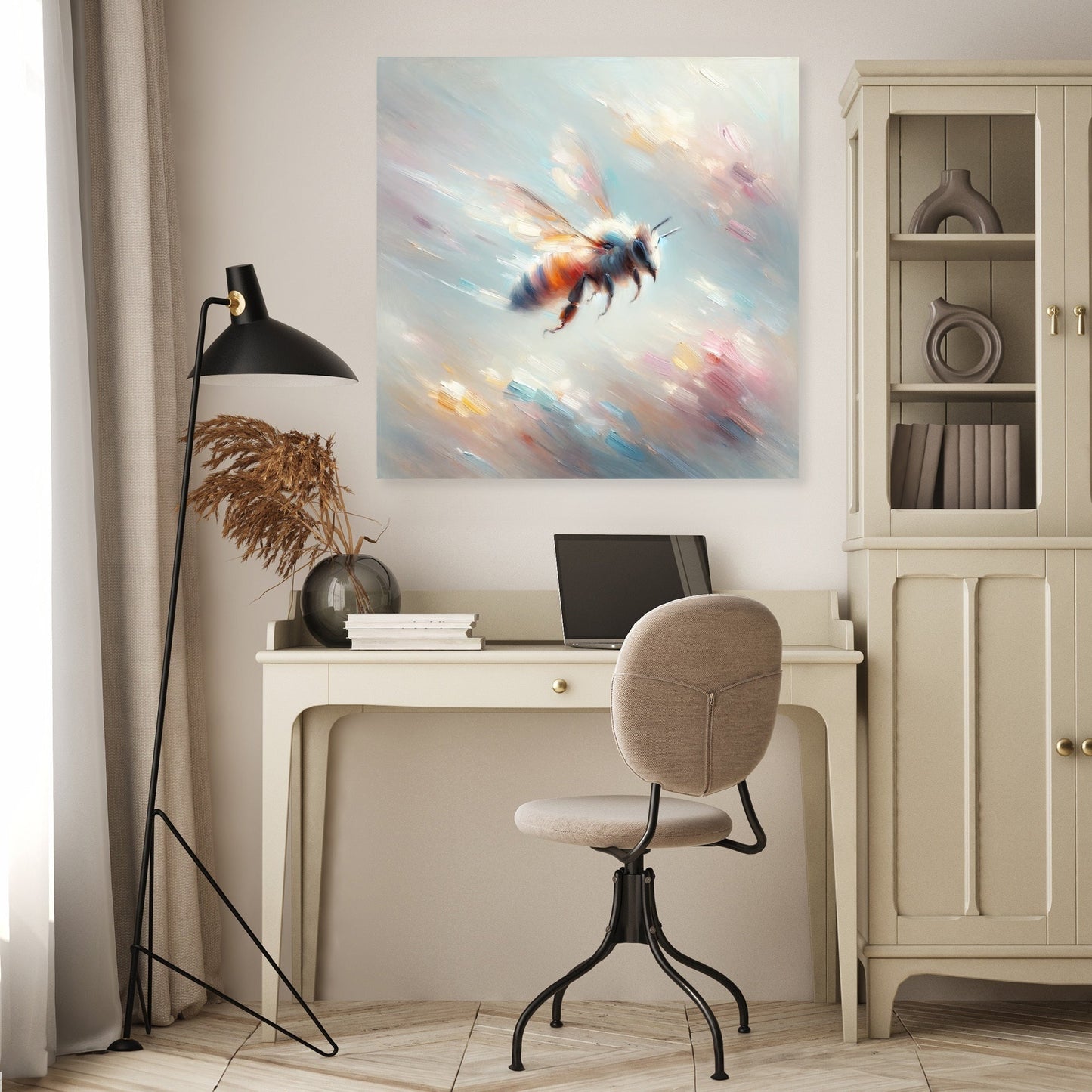 Ethereal Bee Flight Canvas