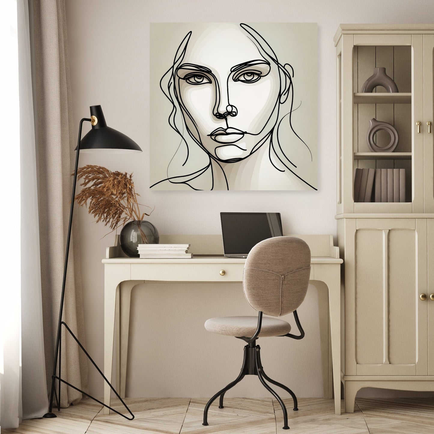 Graceful Contours Canvas