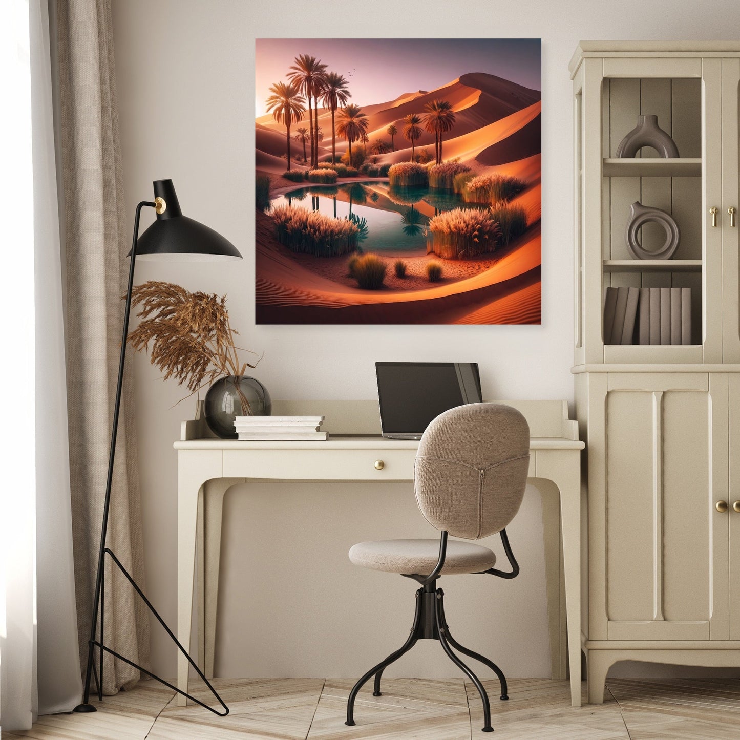Desert Oasis Tranquillity Canvas