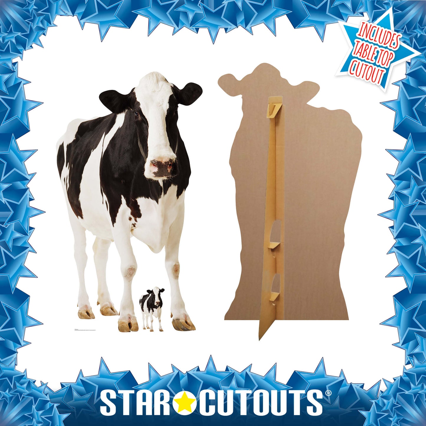 SC163 Cow Cardboard Cutout Height 165cm British Countryside