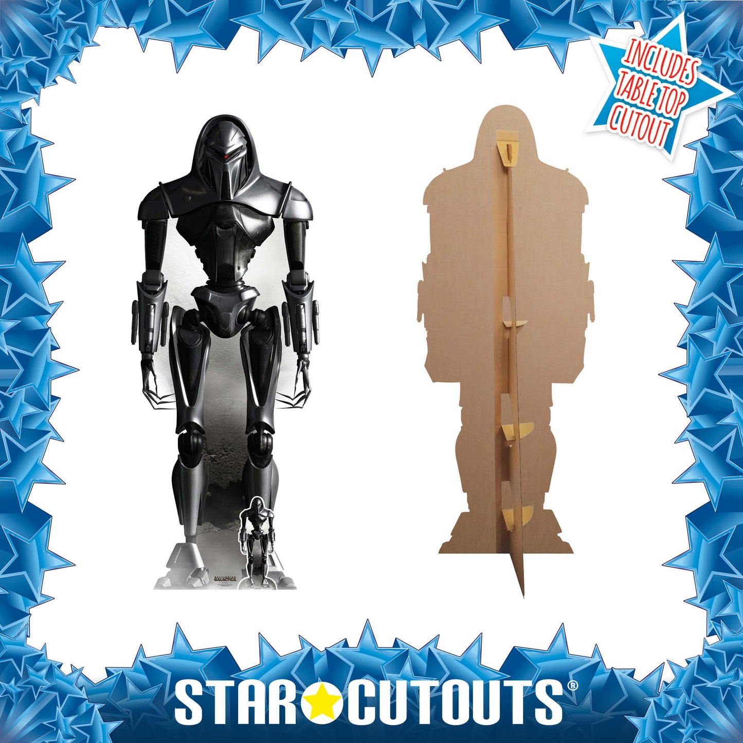 SC1643 Cylon Cybernetic Lifeform Node Battlestar Galactica Cardboard Cut Out Height 195cm