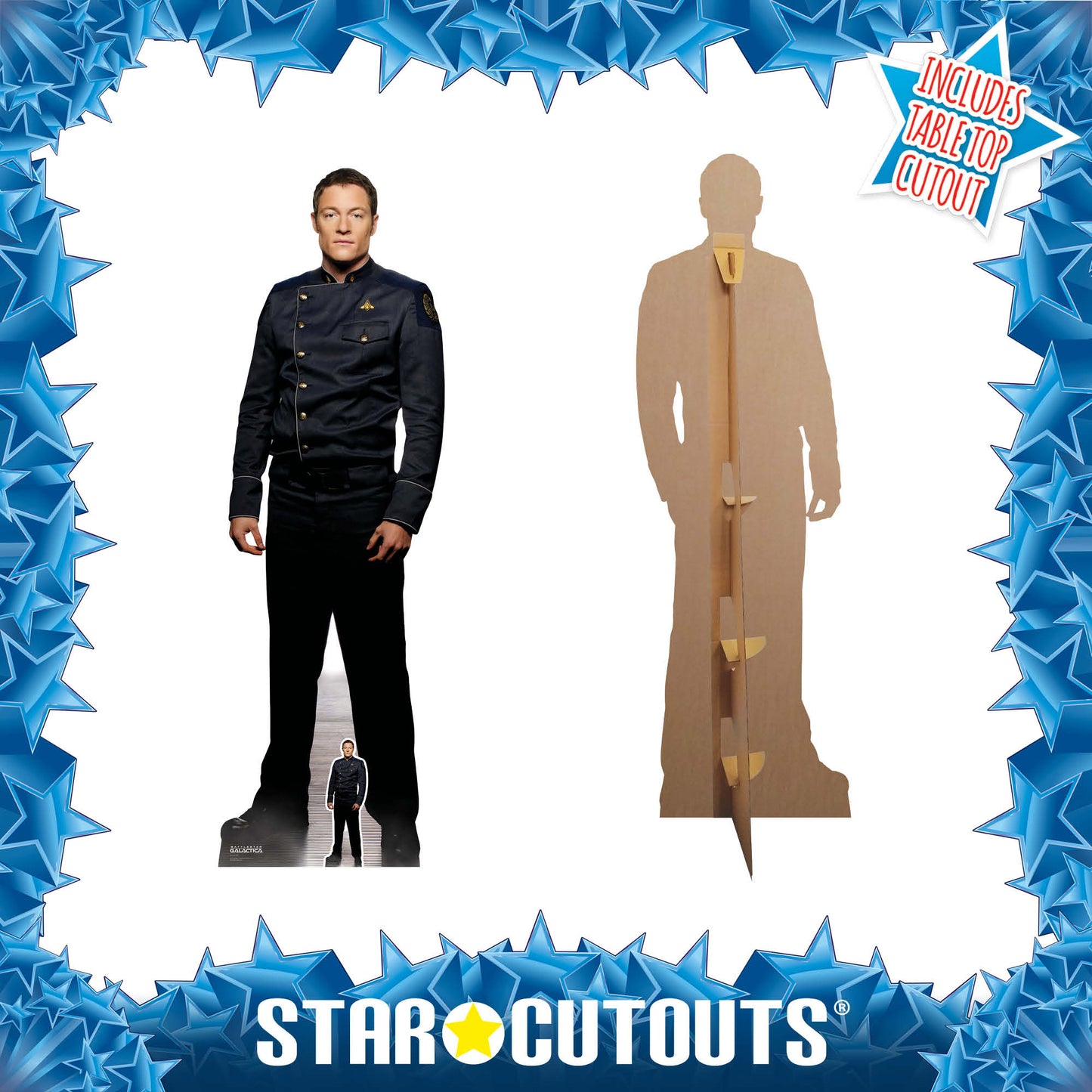 SC1644 Karl C. Agathon Helo Tahmoh Penikett Battlestar Galactica Cardboard Cut Out Height 189cm