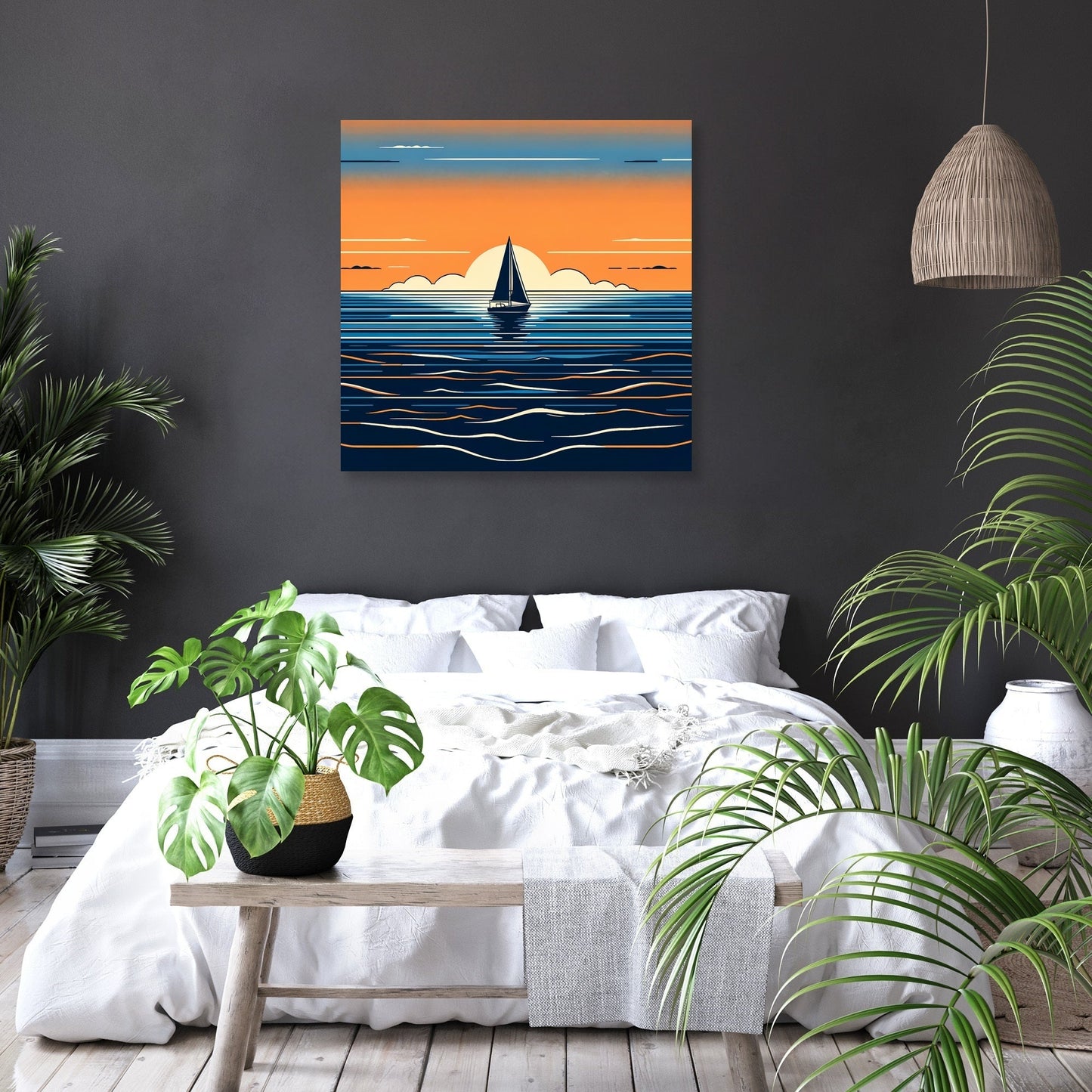 Contrasting Solitude Canvas