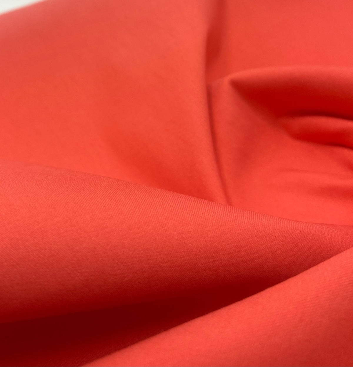 Coral Bengaline Stretch Fabric