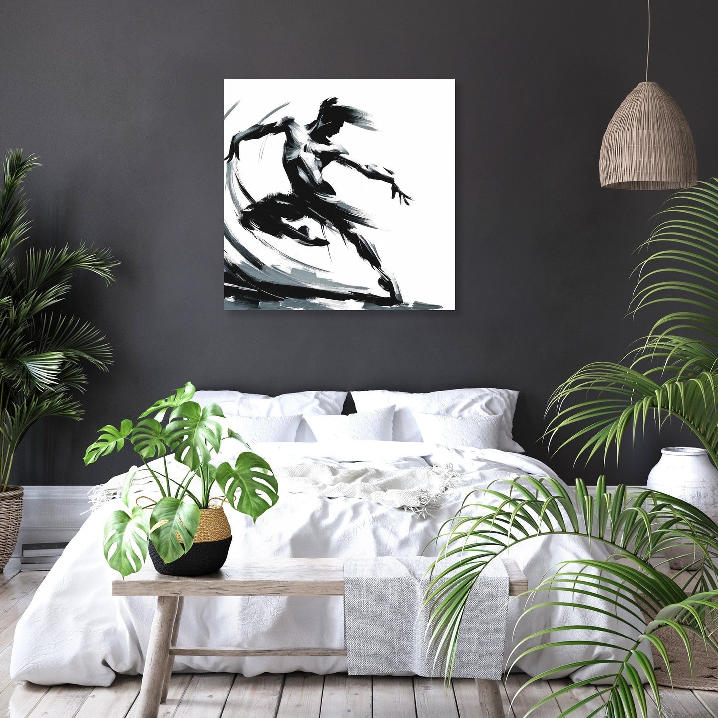 Energetic Silhouette Canvas