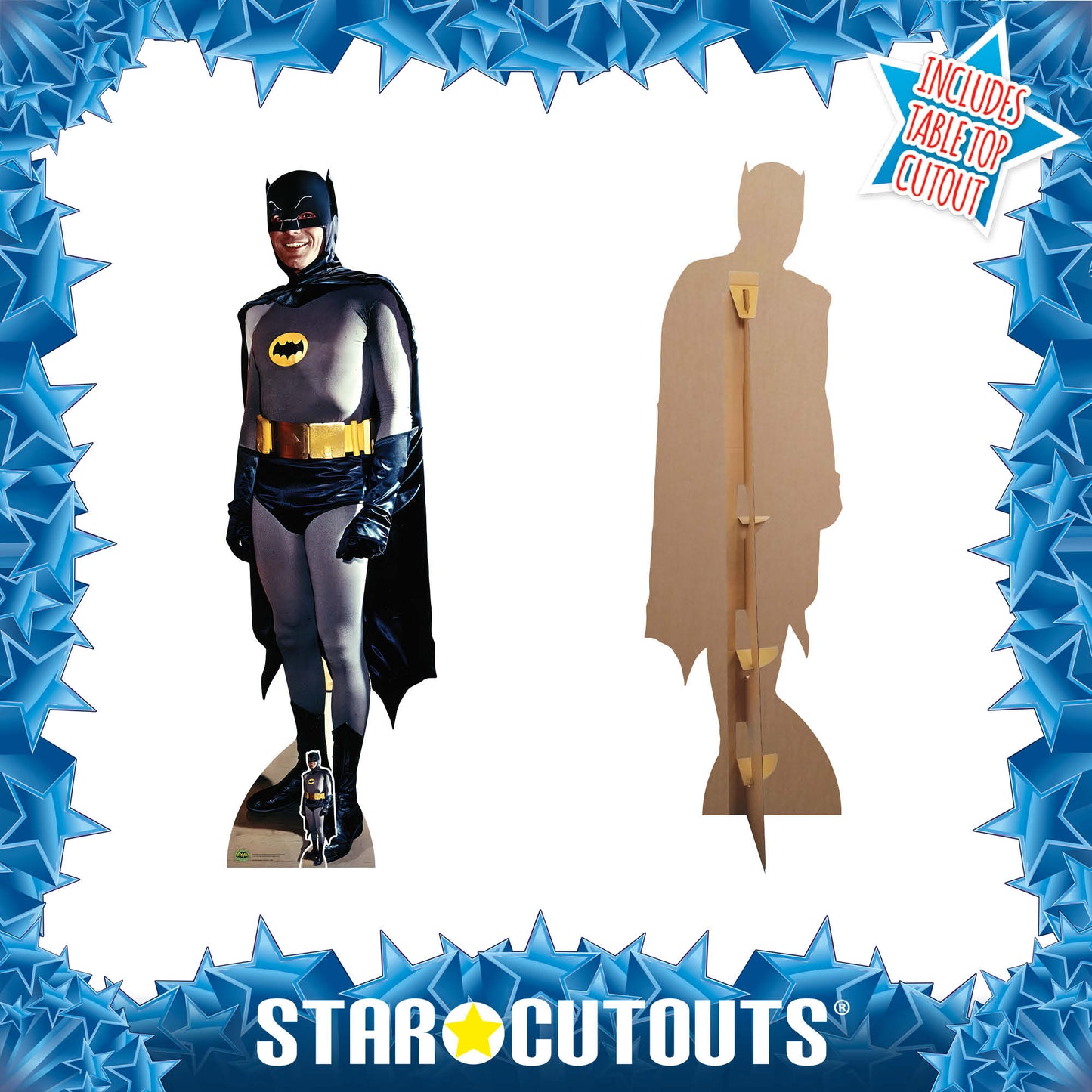 SC1661 Batman 1966 Adam West Cardboard Cut Out Height 187cm