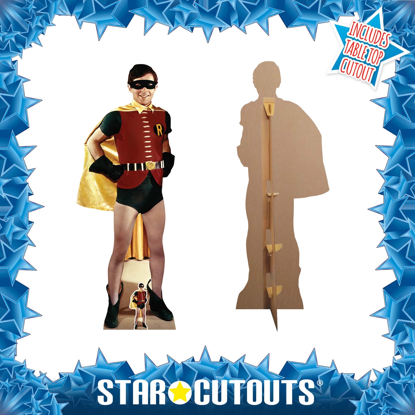 SC1662 Robin 1966 Burt Ward Cardboard Cut Out Height 173cm