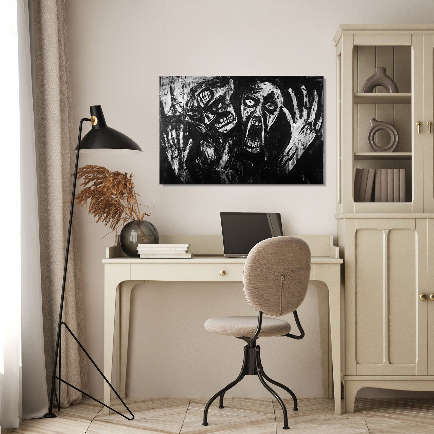 Madness on Monochrome Canvas