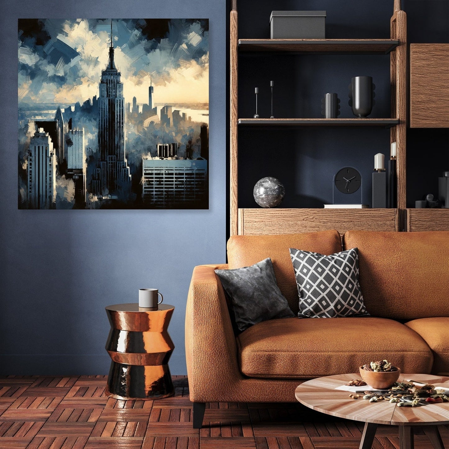 Vintage Skyline Canvas