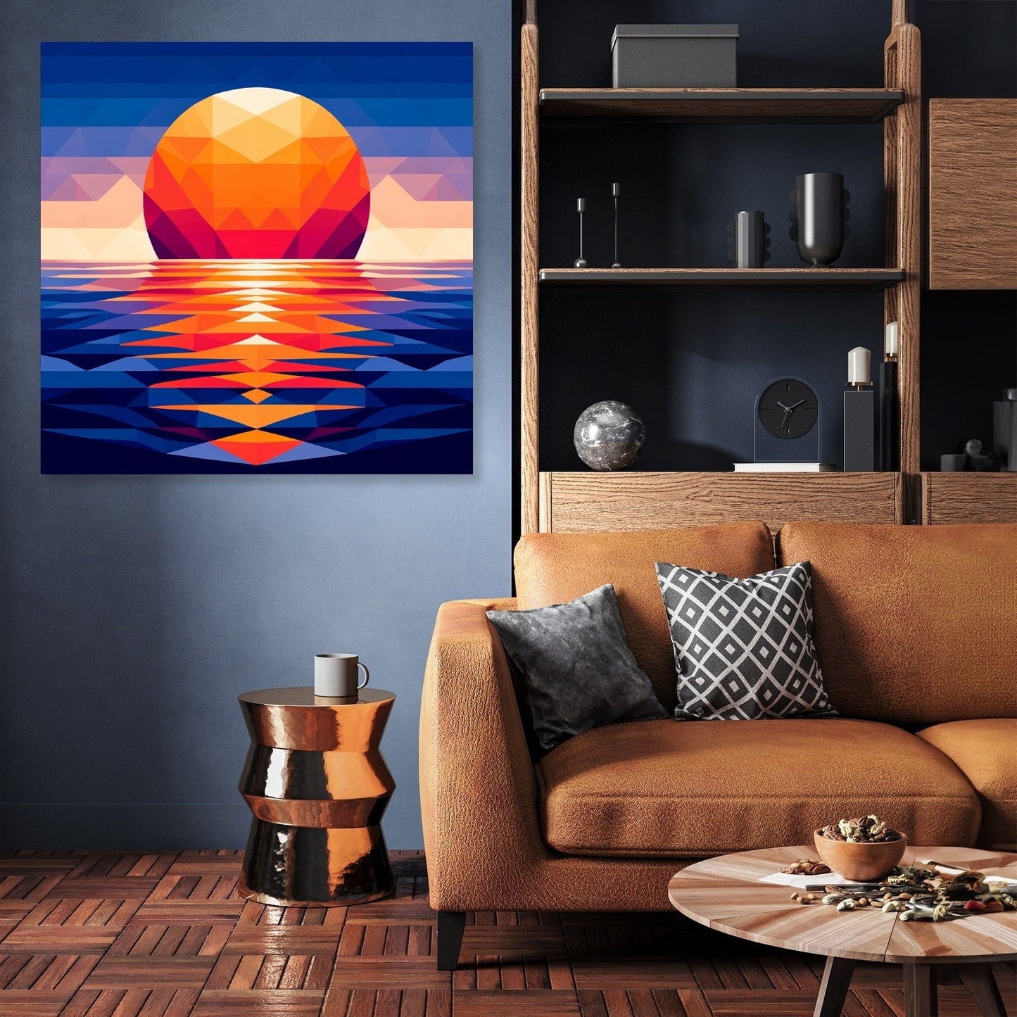 Sunset Symmetry Canvas