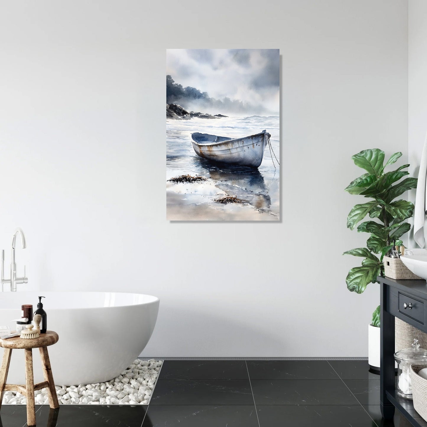 Reflective Tides Canvas