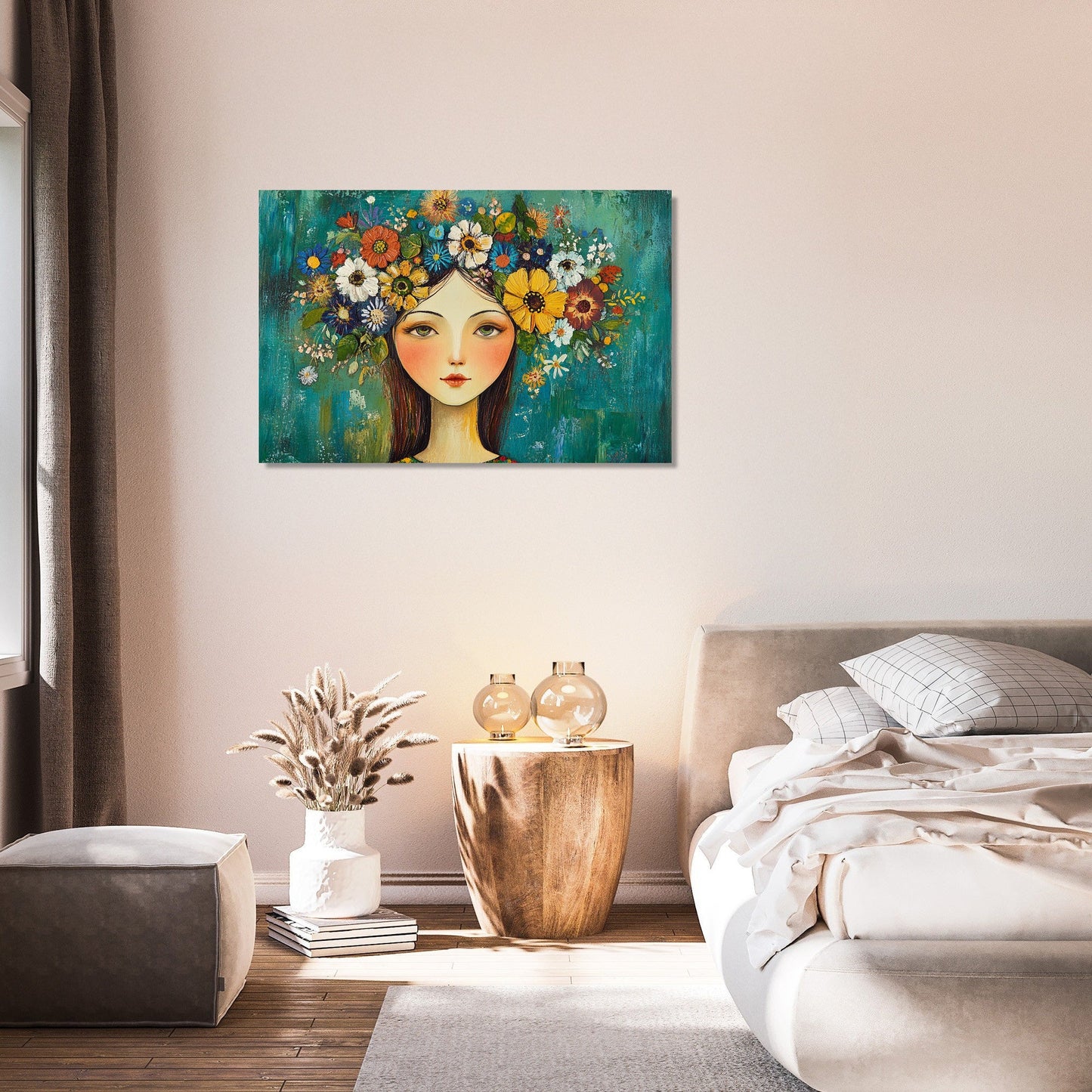 Mother's Floral Crown Canvas