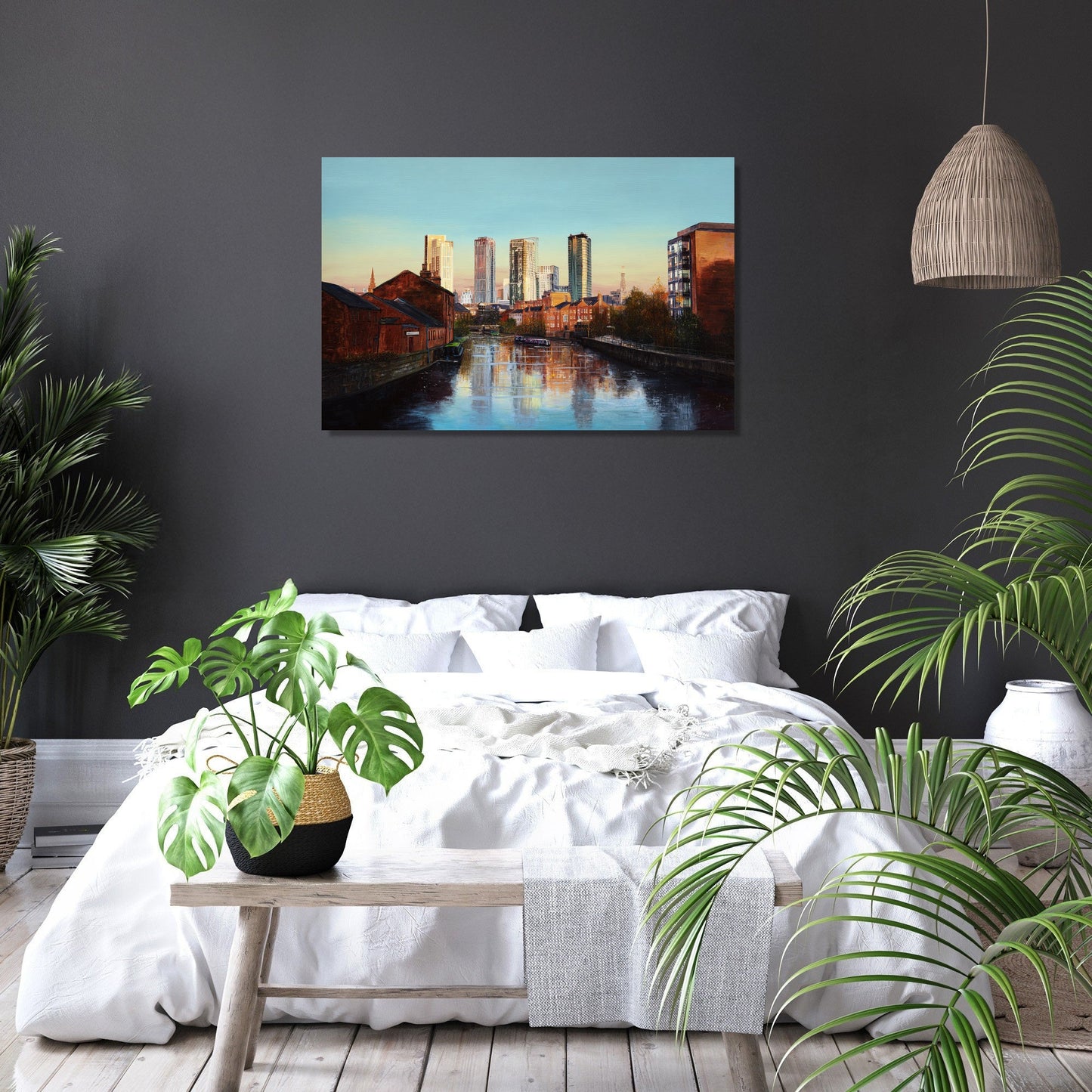 Leeds Evening Reflections Canvas