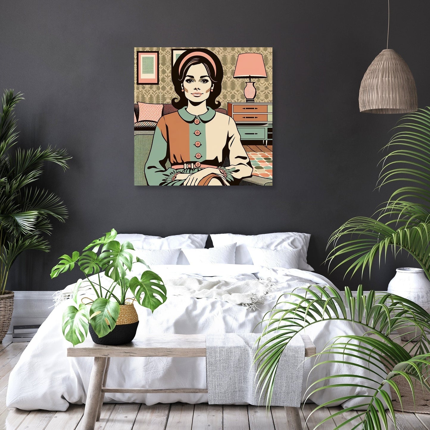 Retro Harmony Canvas